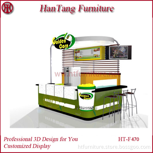 Made in china wooden sweet cup corn kiosk for sale